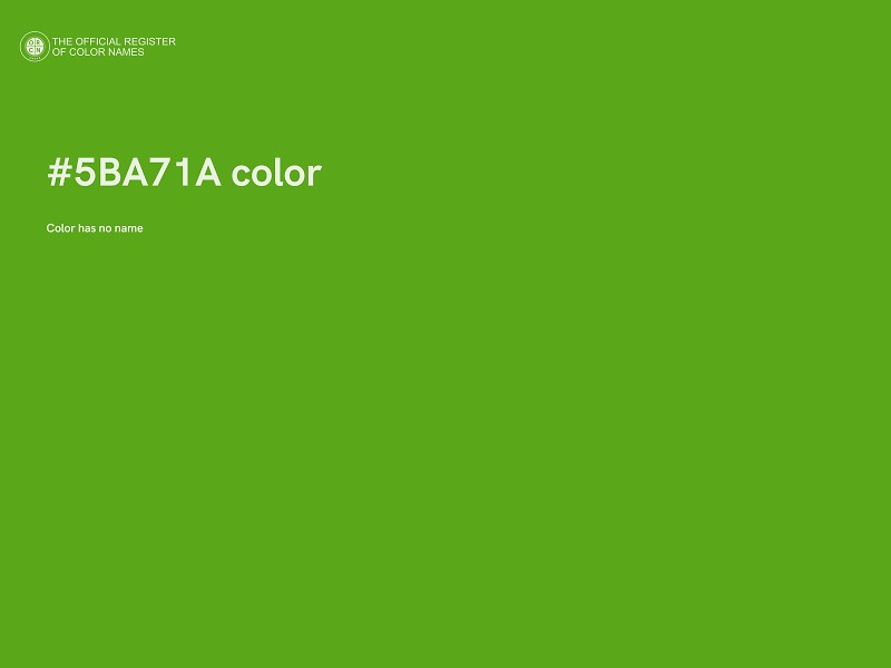 #5BA71A color image