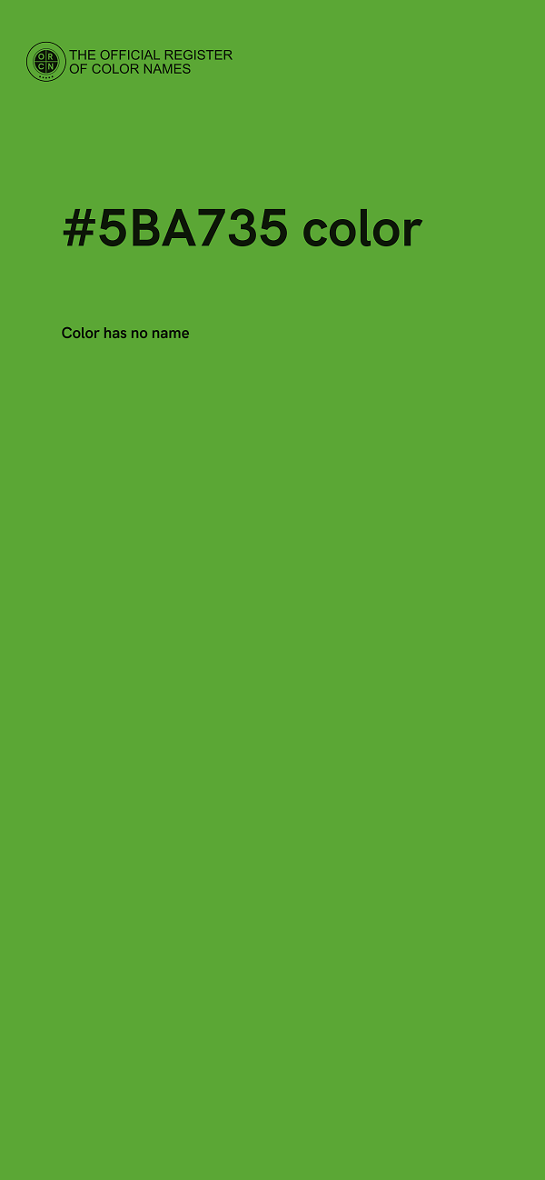 #5BA735 color image