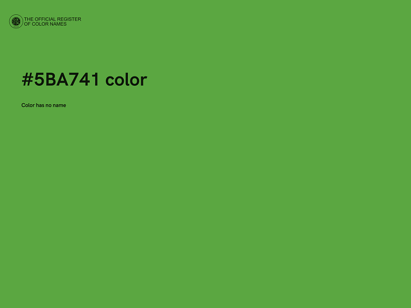 #5BA741 color image