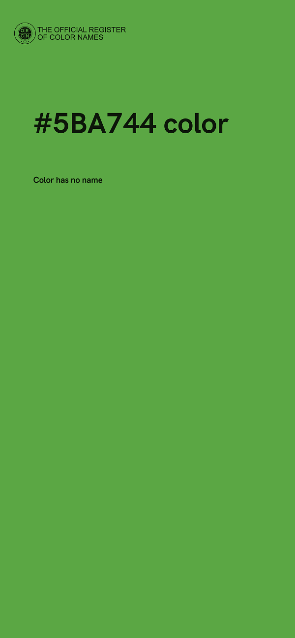 #5BA744 color image