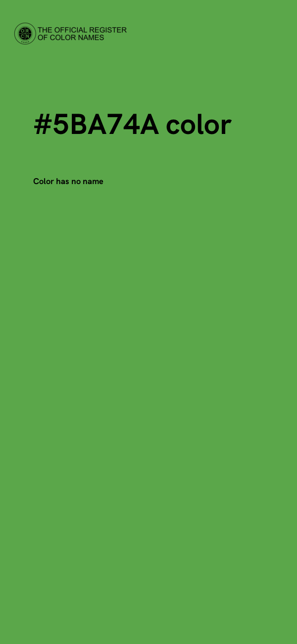 #5BA74A color image