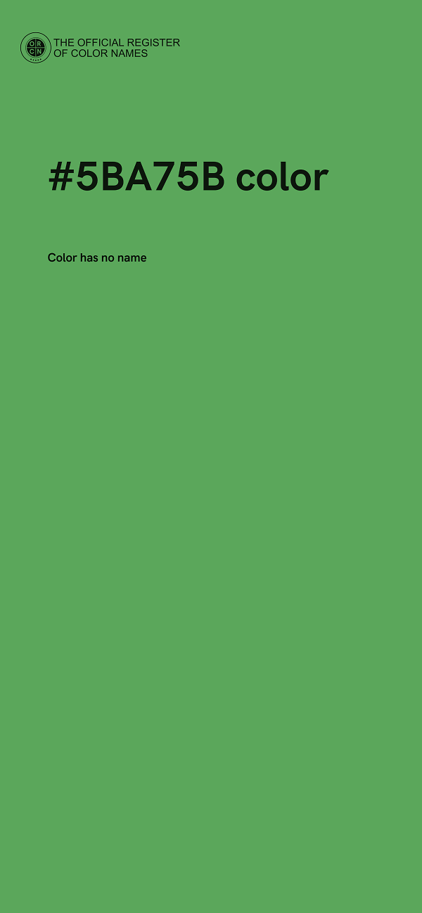 #5BA75B color image