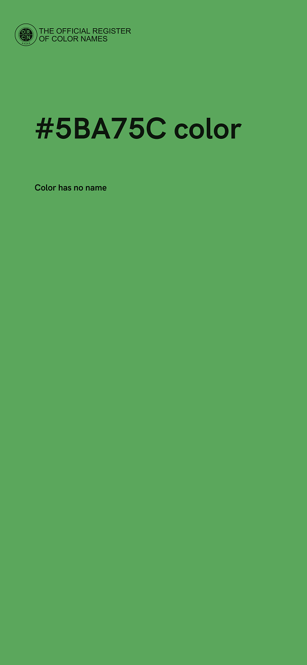 #5BA75C color image