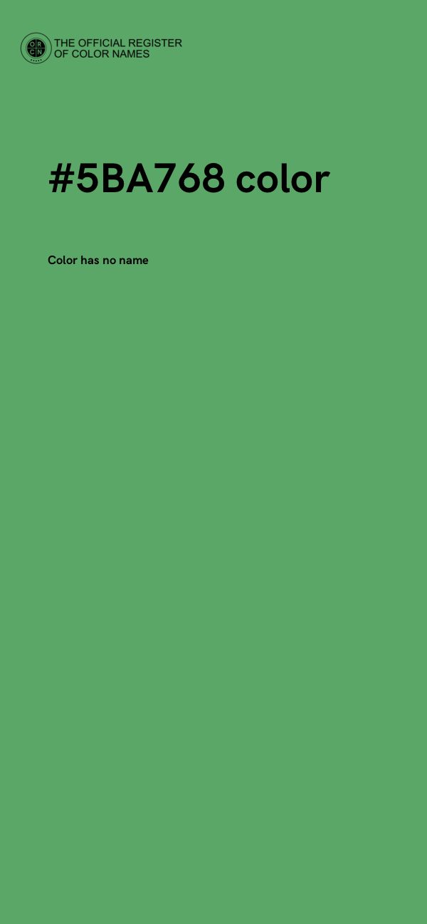 #5BA768 color image