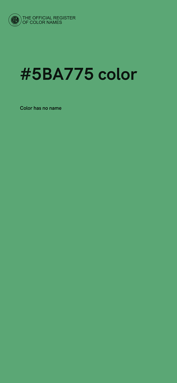 #5BA775 color image
