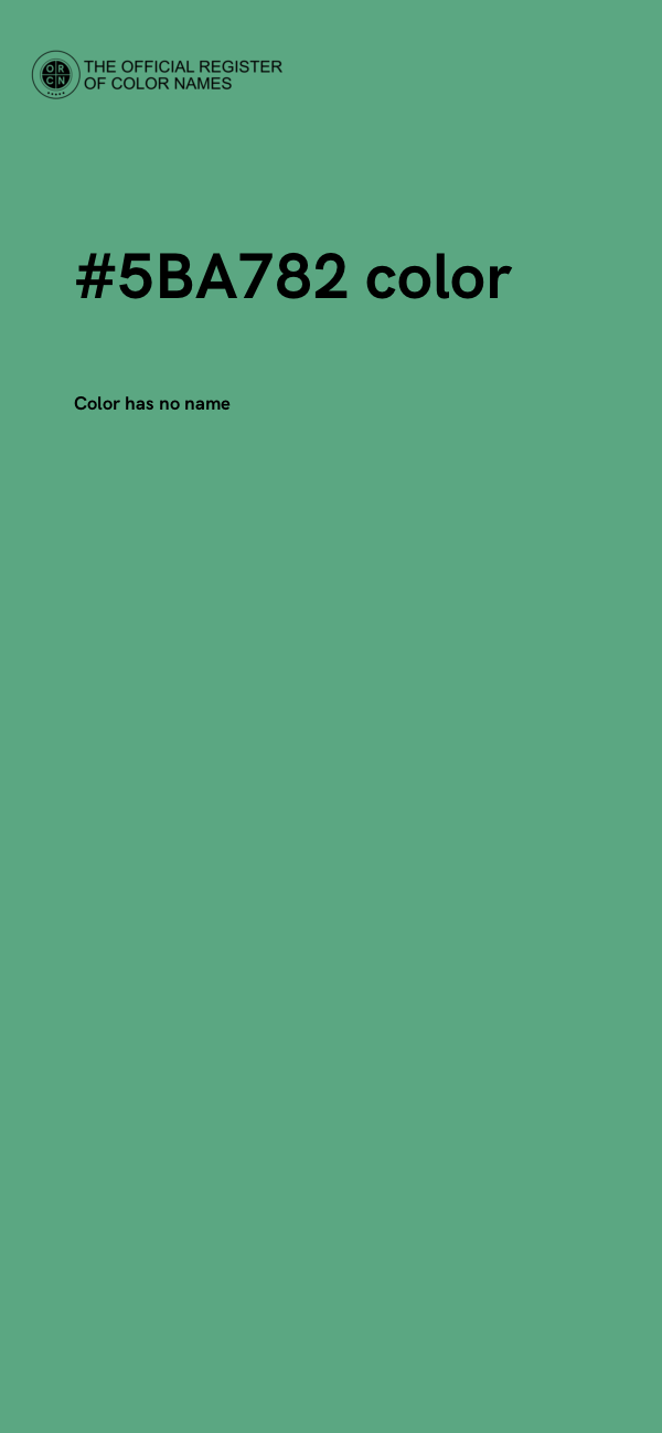 #5BA782 color image