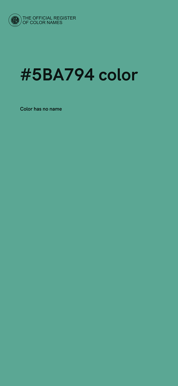 #5BA794 color image