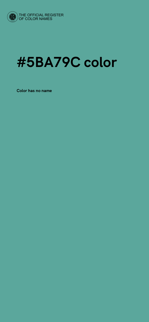 #5BA79C color image