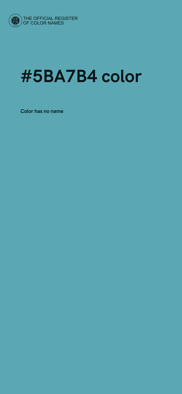 #5BA7B4 color image