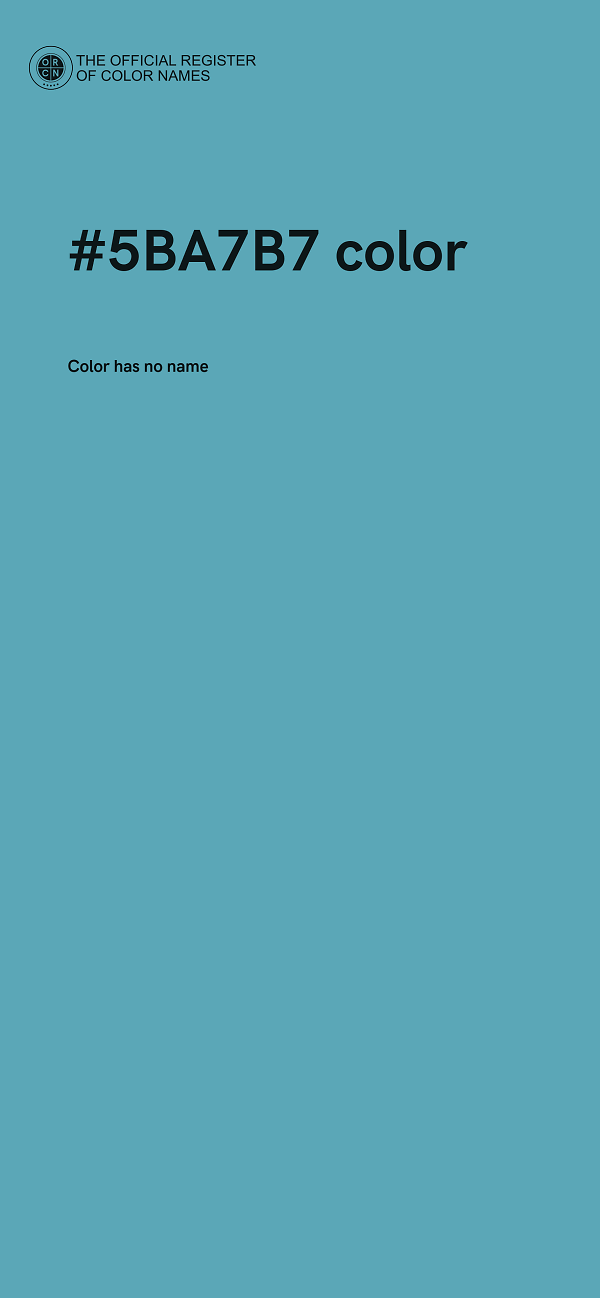 #5BA7B7 color image