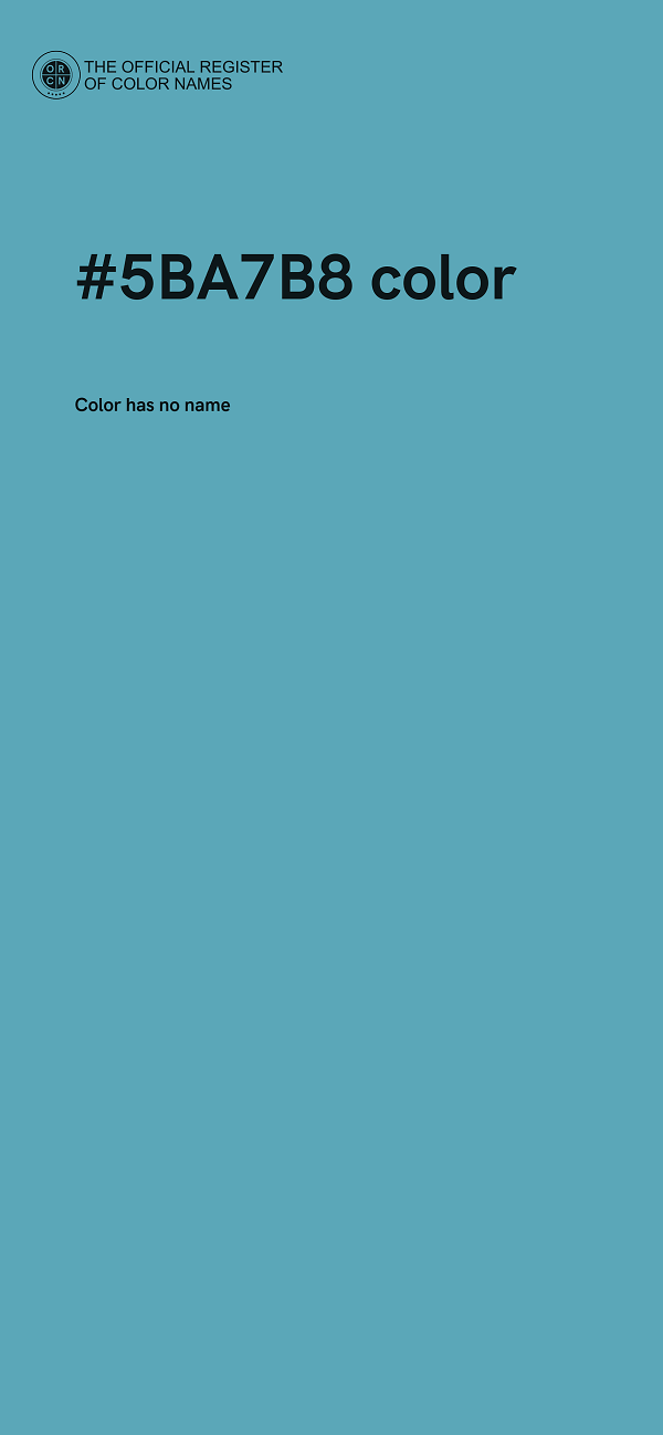 #5BA7B8 color image