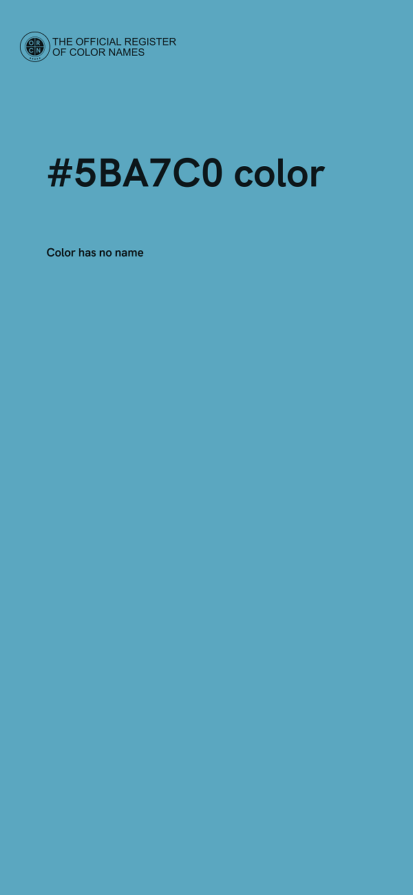 #5BA7C0 color image