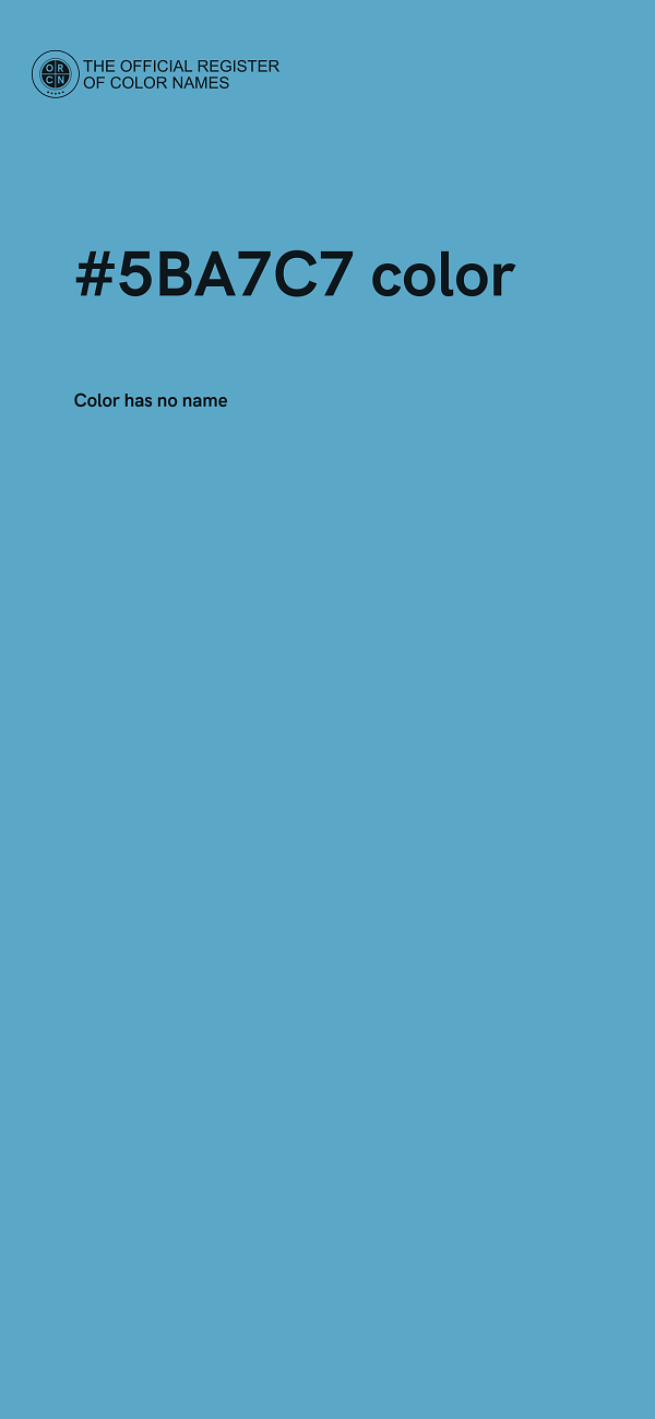 #5BA7C7 color image