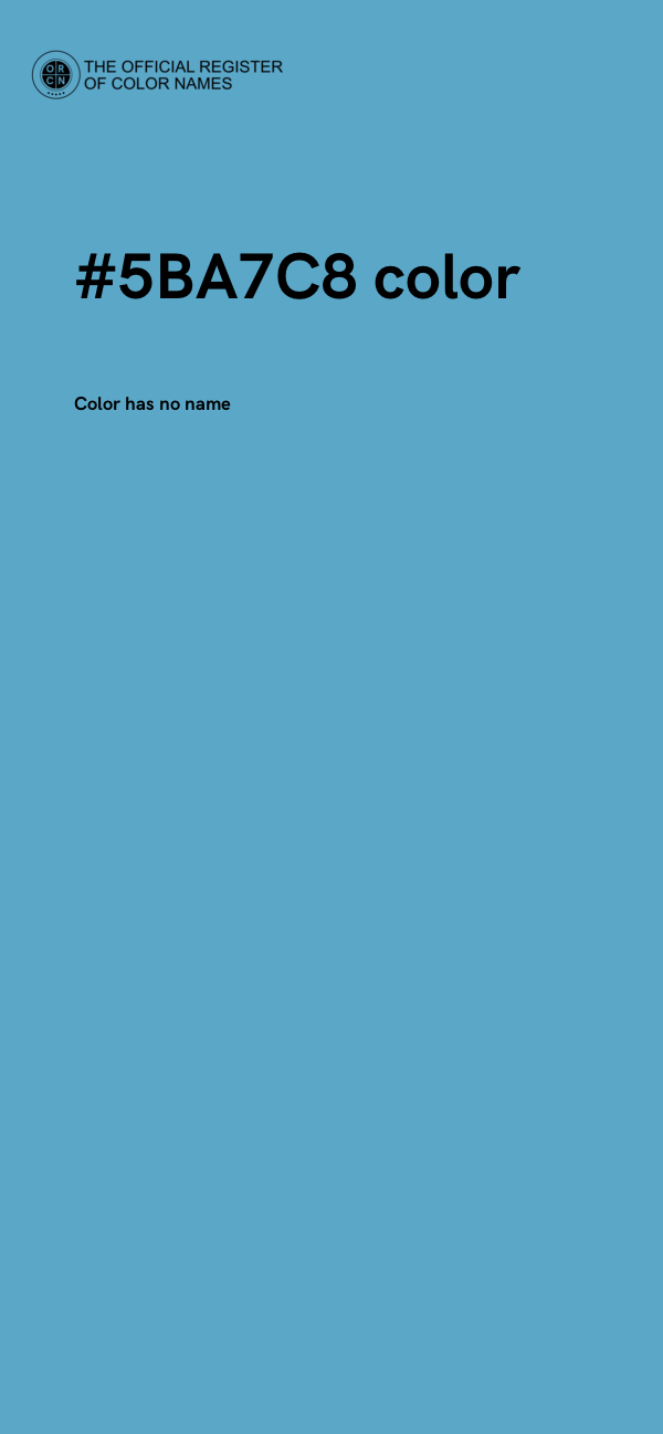 #5BA7C8 color image
