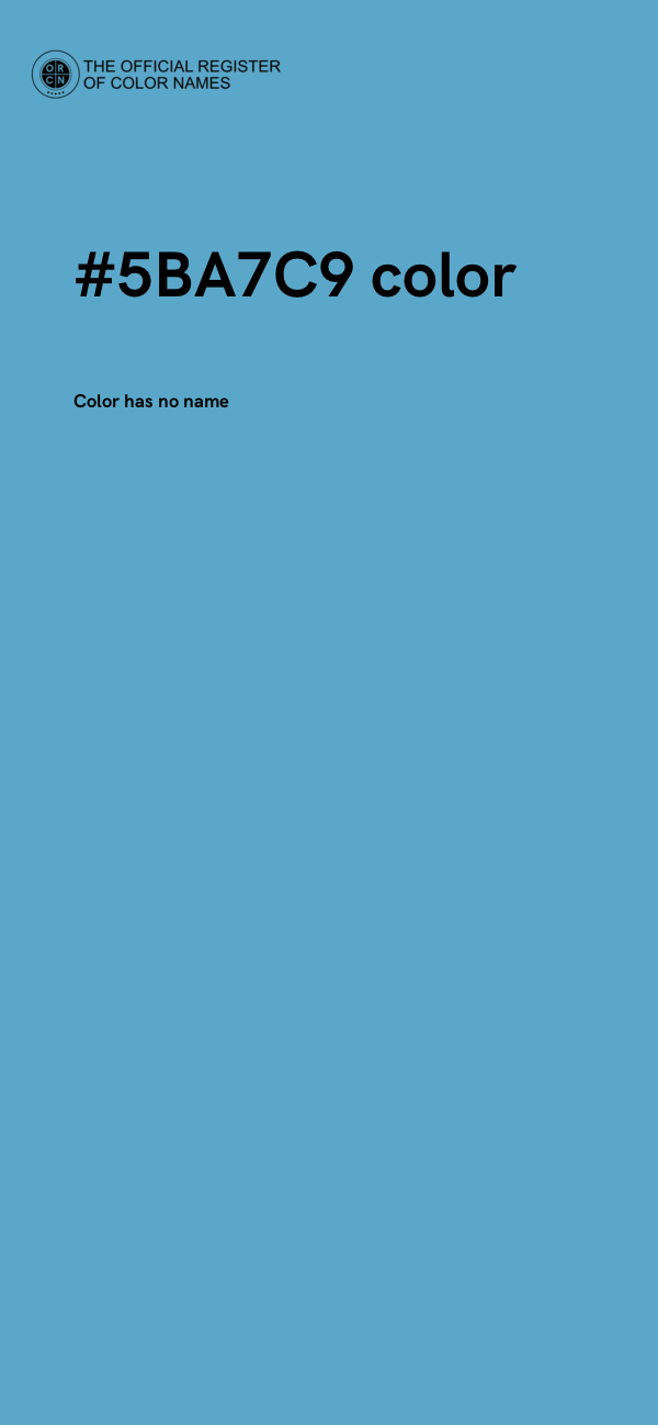 #5BA7C9 color image