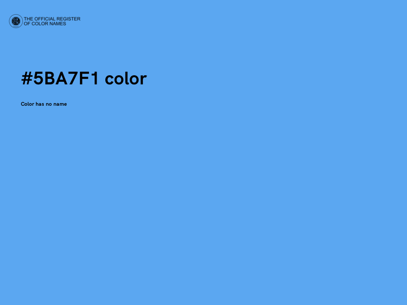 #5BA7F1 color image