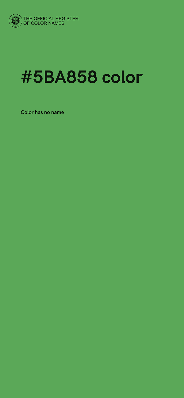 #5BA858 color image