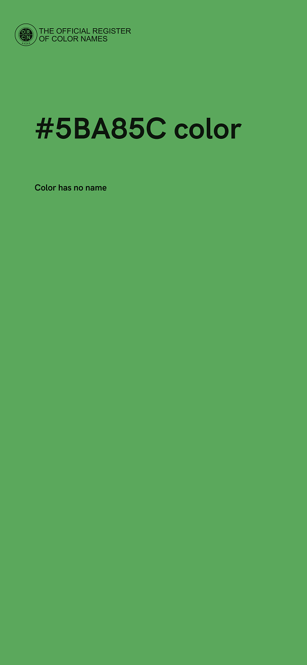 #5BA85C color image