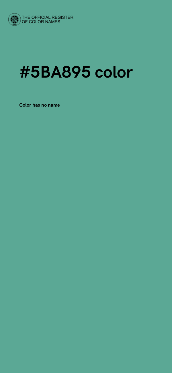 #5BA895 color image
