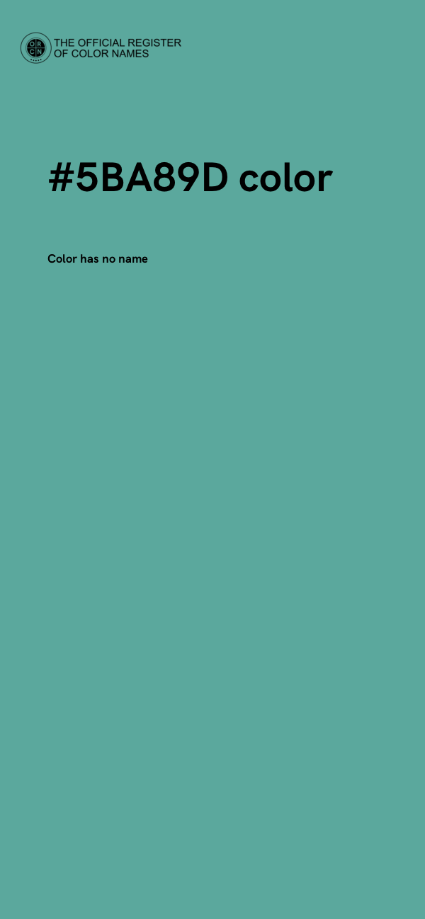 #5BA89D color image