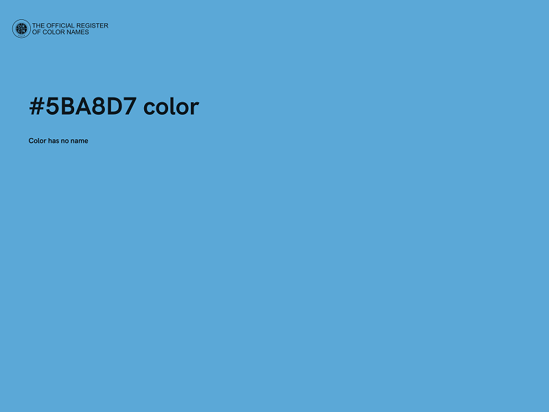 #5BA8D7 color image