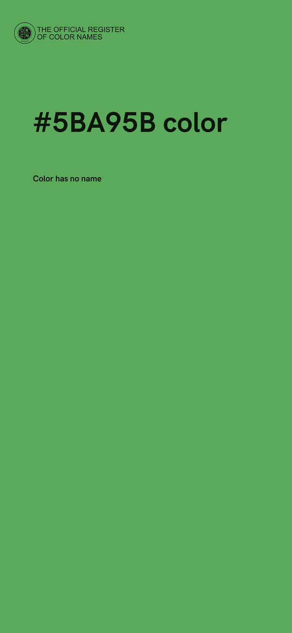 #5BA95B color image
