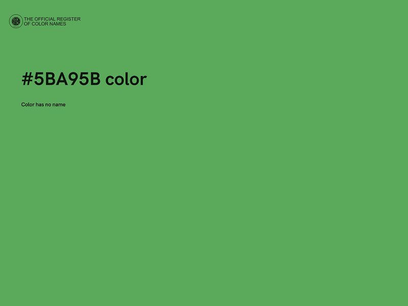 #5BA95B color image