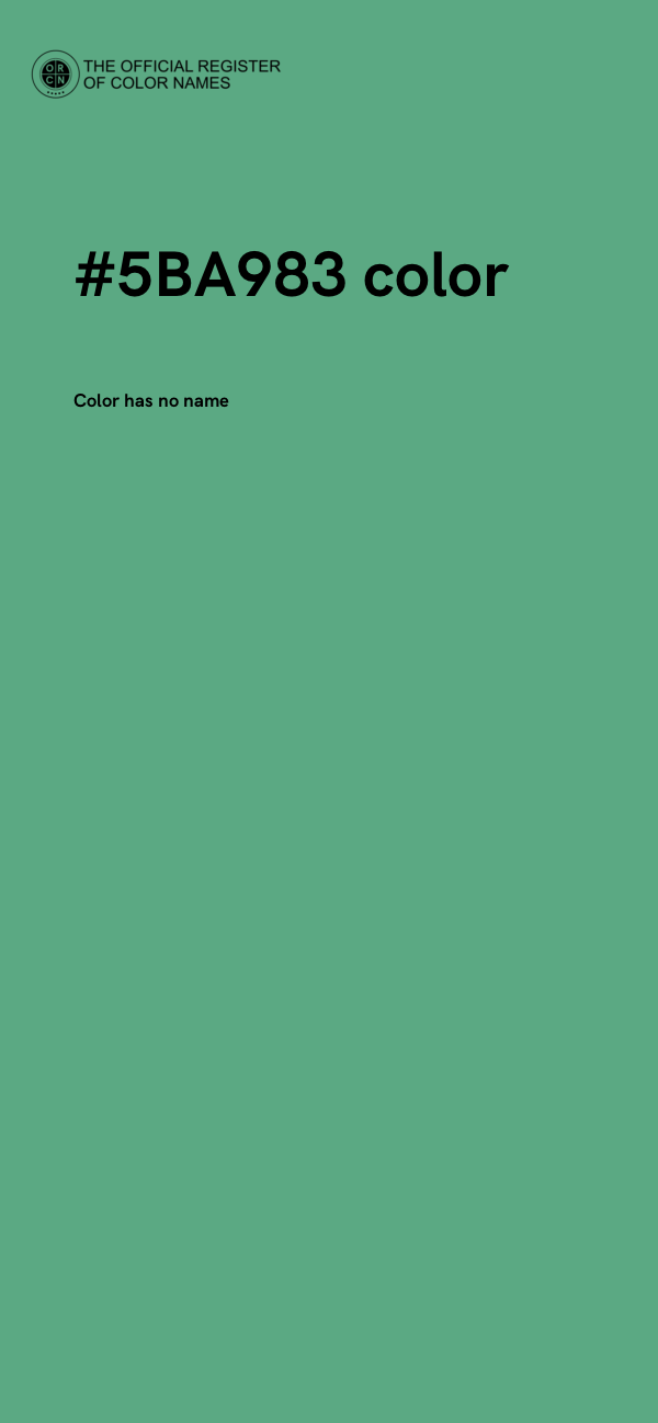 #5BA983 color image