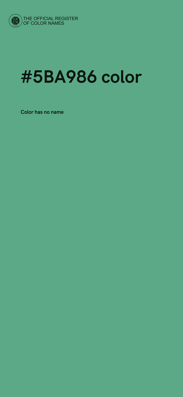 #5BA986 color image