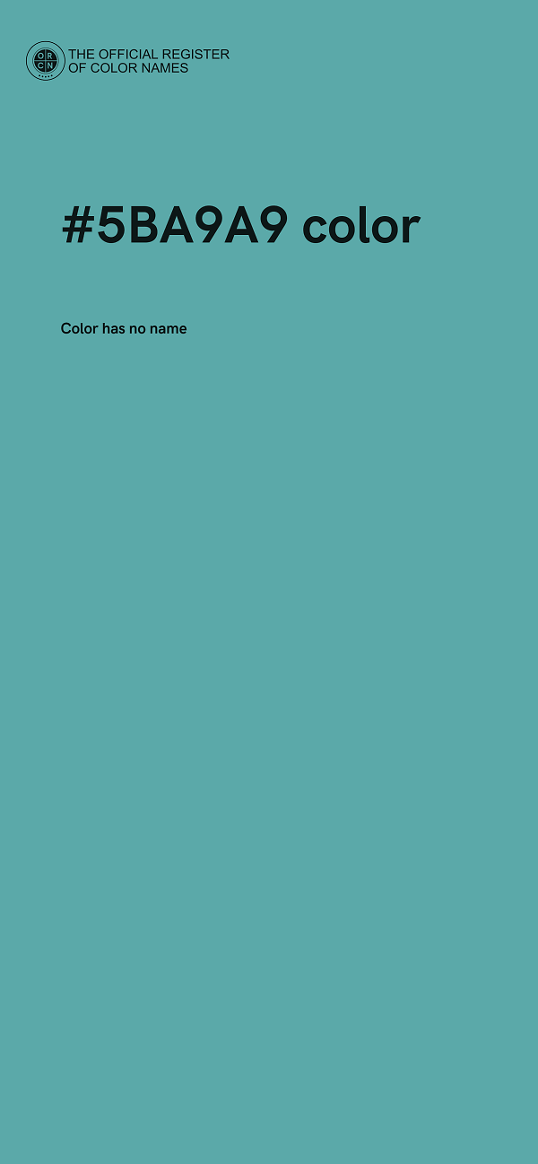 #5BA9A9 color image