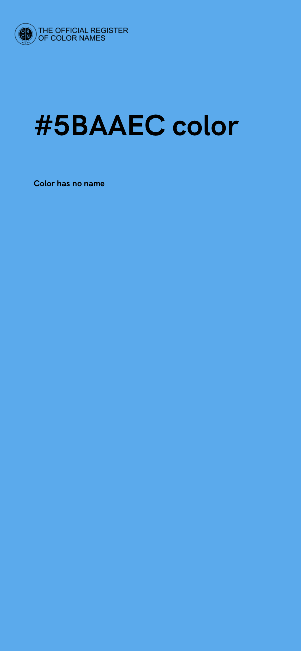 #5BAAEC color image