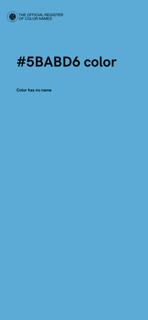 #5BABD6 color image