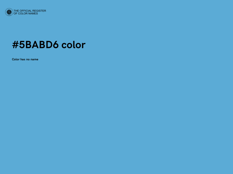 #5BABD6 color image