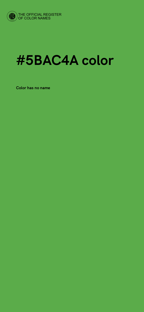 #5BAC4A color image