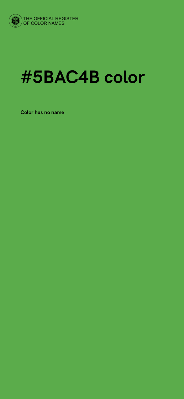 #5BAC4B color image