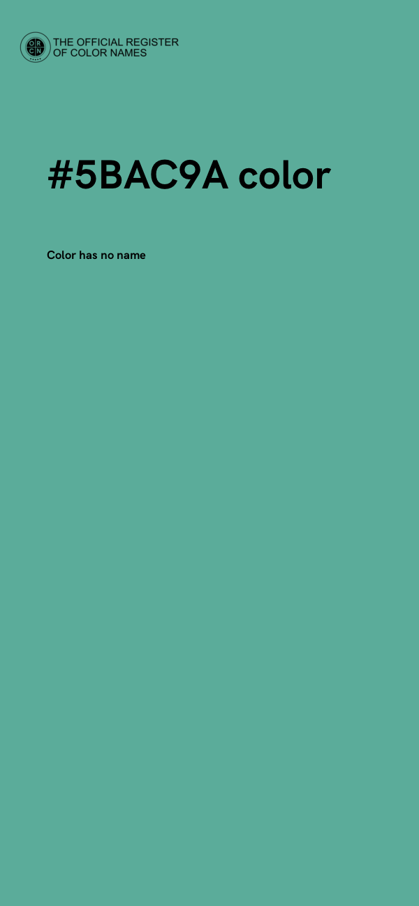 #5BAC9A color image