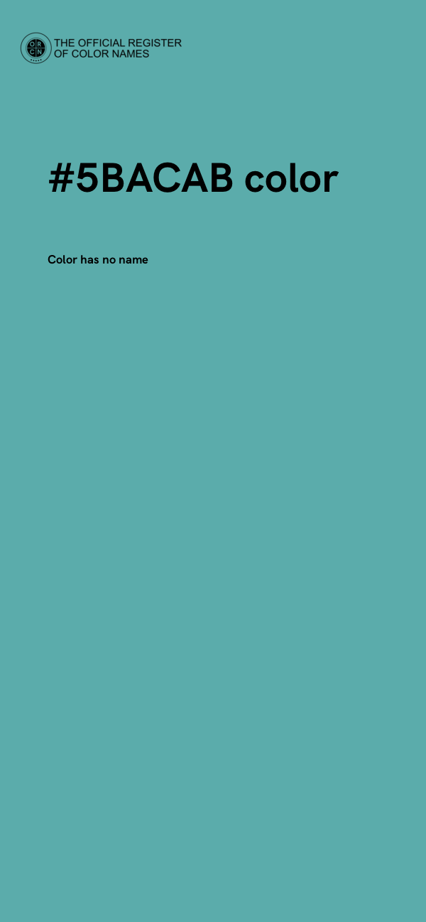 #5BACAB color image