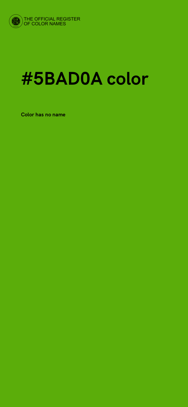 #5BAD0A color image
