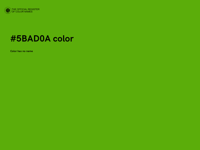 #5BAD0A color image