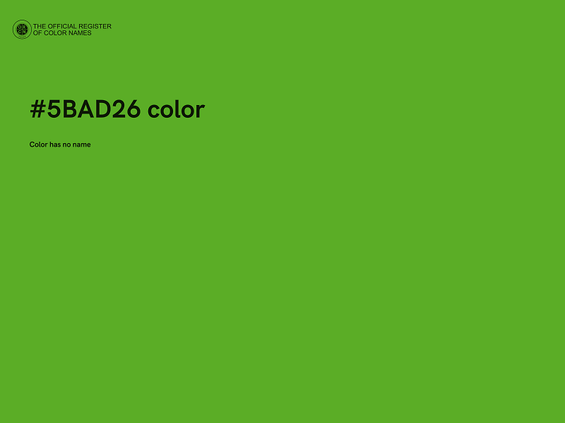 #5BAD26 color image