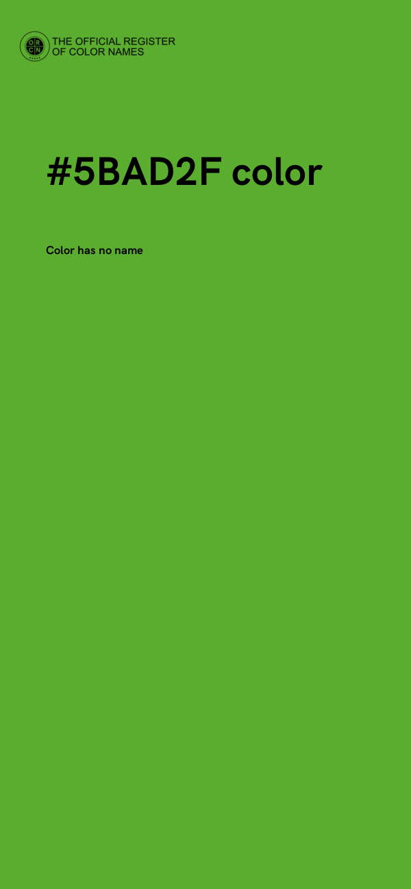 #5BAD2F color image