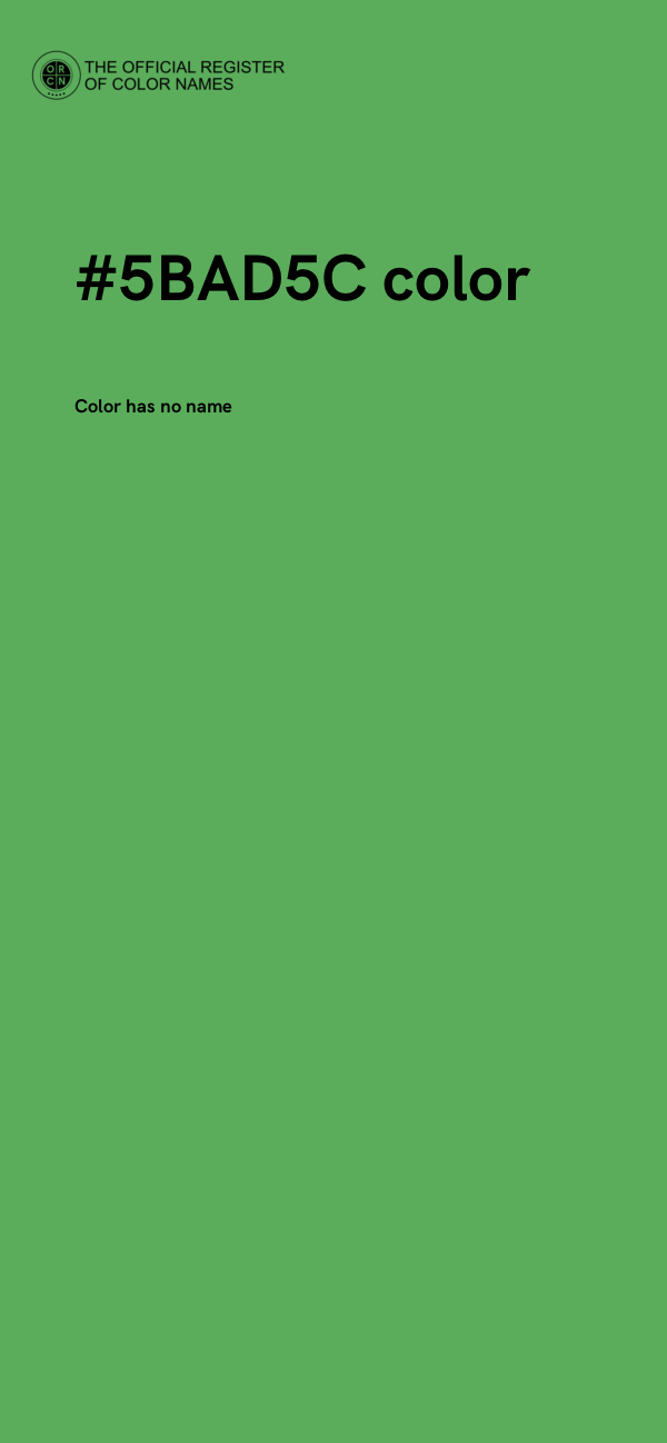 #5BAD5C color image