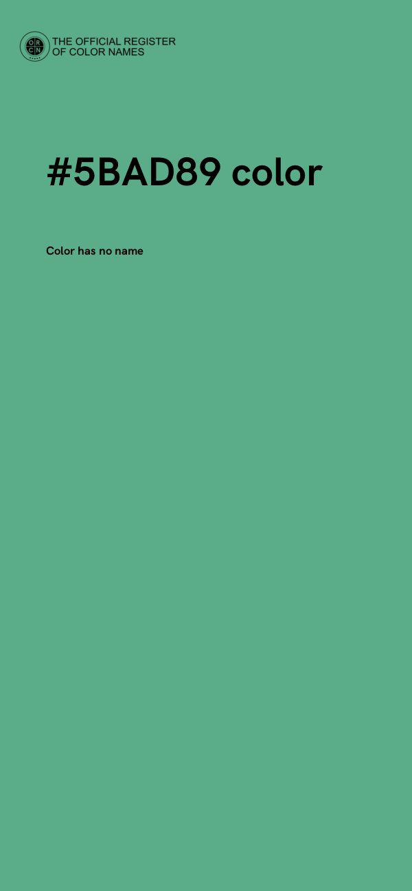 #5BAD89 color image