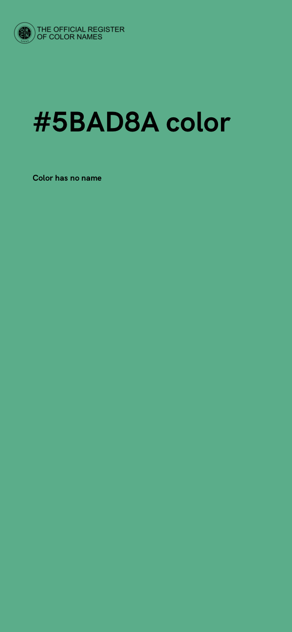 #5BAD8A color image