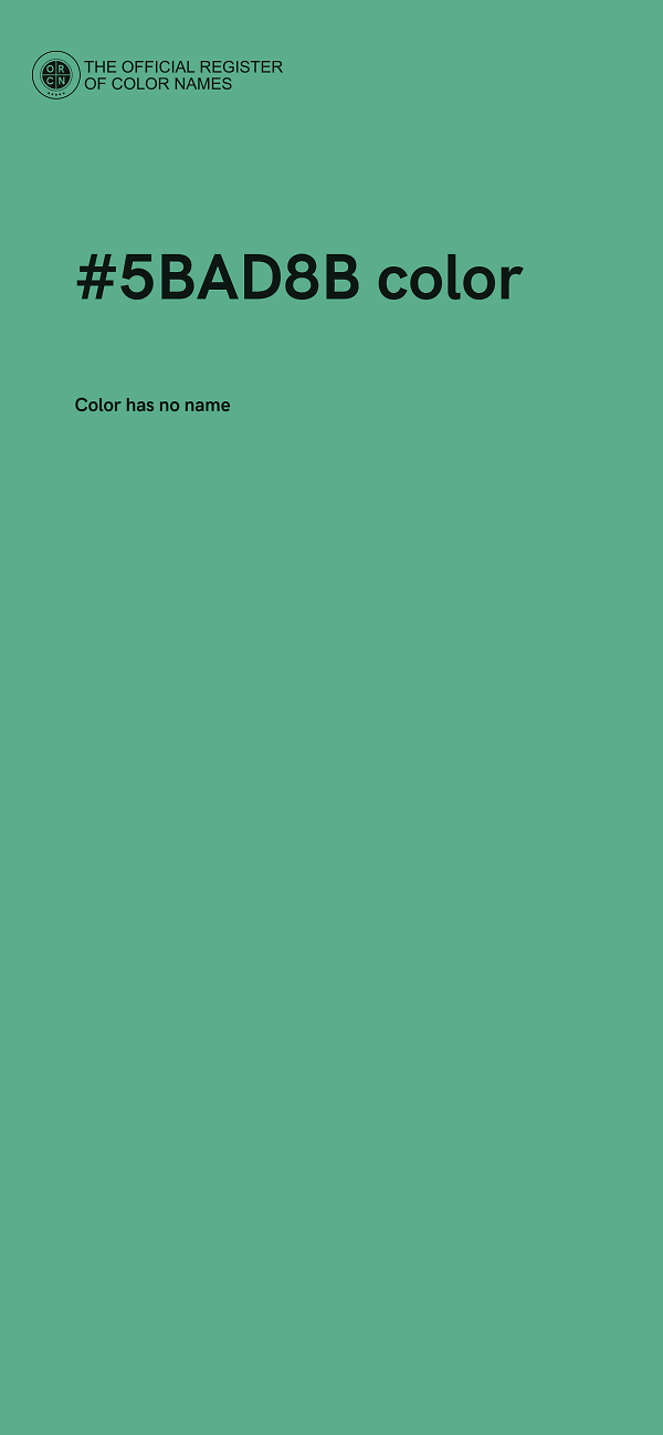 #5BAD8B color image