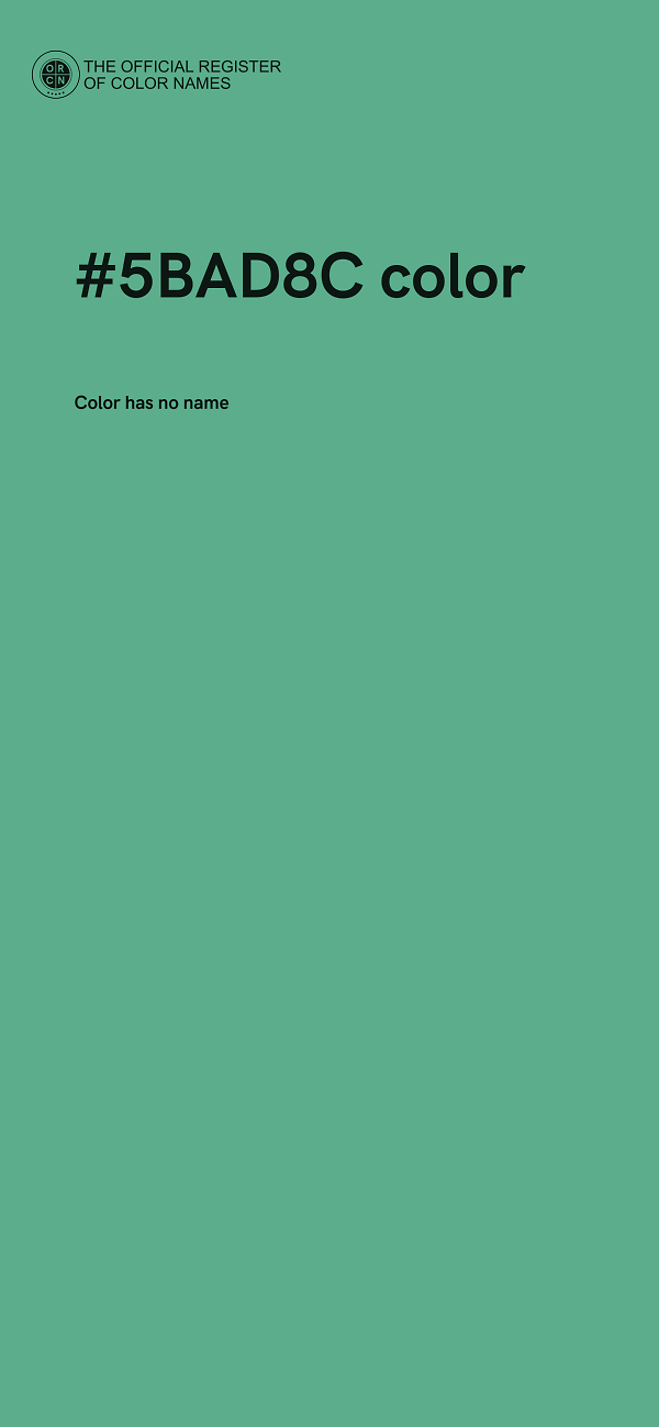 #5BAD8C color image