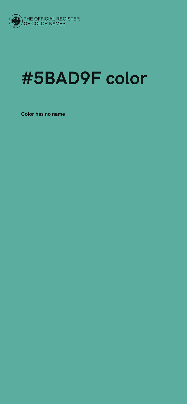 #5BAD9F color image