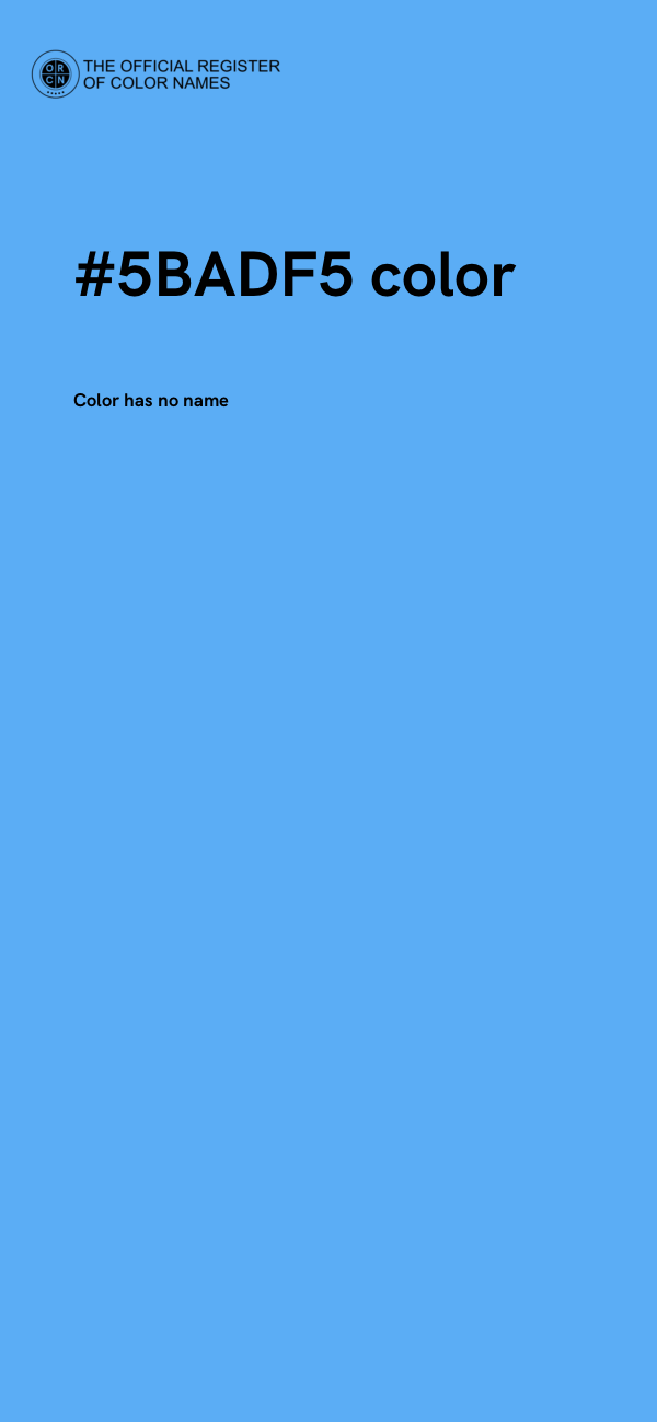 #5BADF5 color image