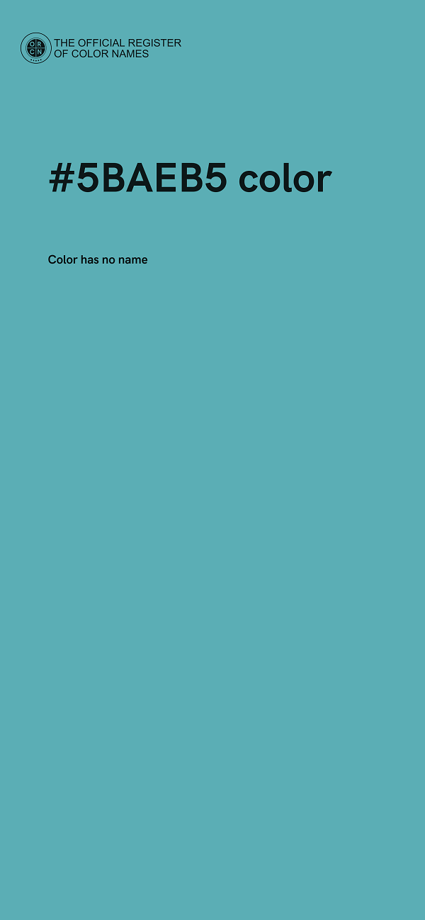 #5BAEB5 color image
