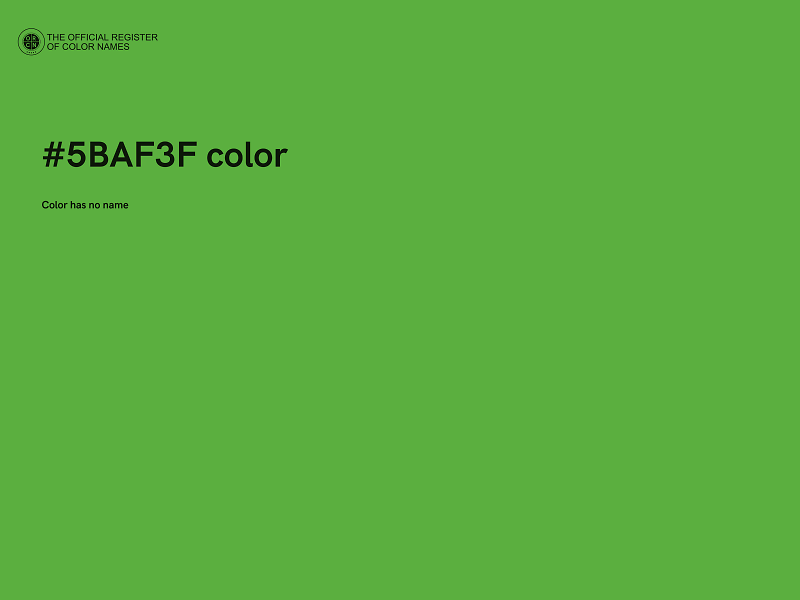 #5BAF3F color image